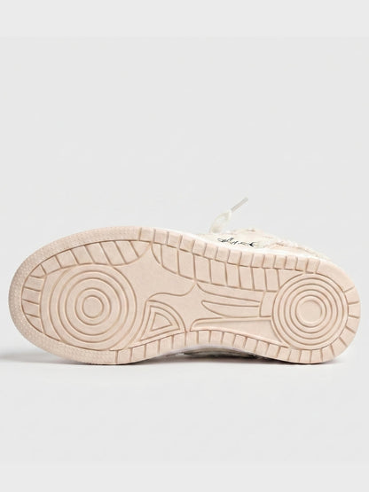 DCRB Ivory Croc Low Zapatillas