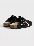 Zuecos Ondulados Negros