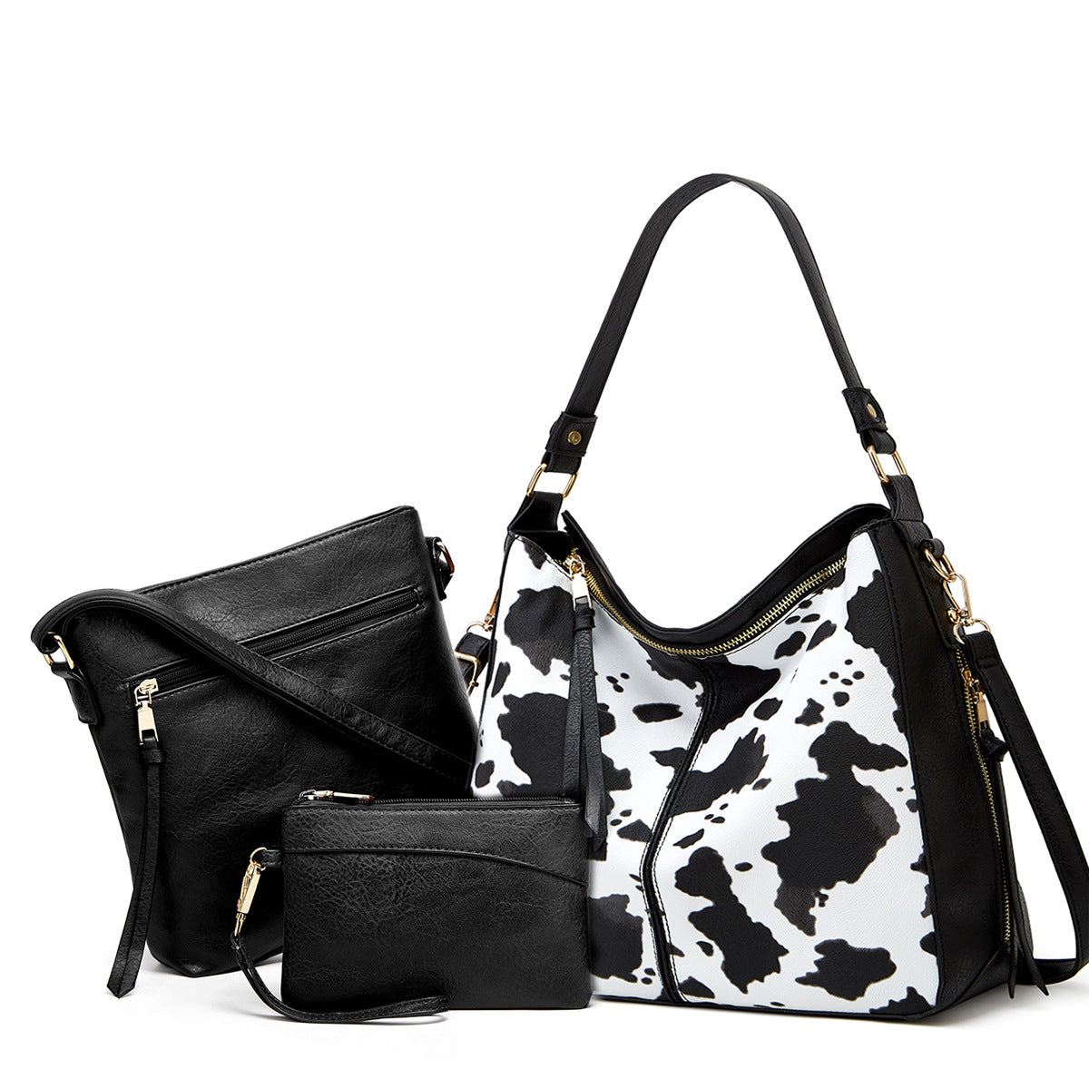 Conjunto de Tres Bolsos Hobo Estampados