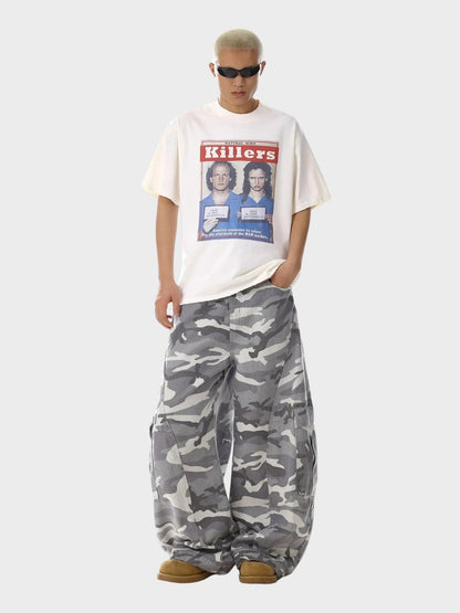 DCRB Gris Camo Cargo Vaqueros