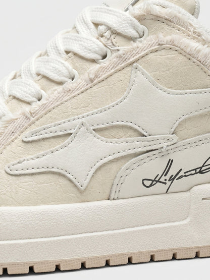 DCRB Ivory Croc Low Zapatillas