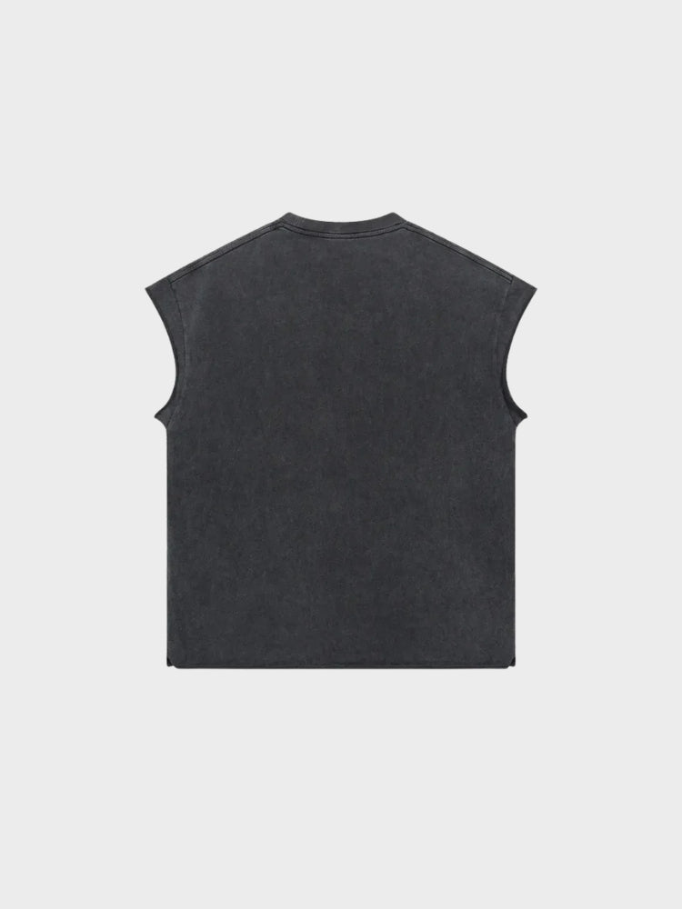 DCRB Distressed Washed Tanktop