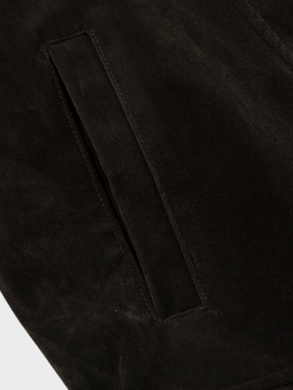 DCRB Retro Spliced Suide Chaqueta