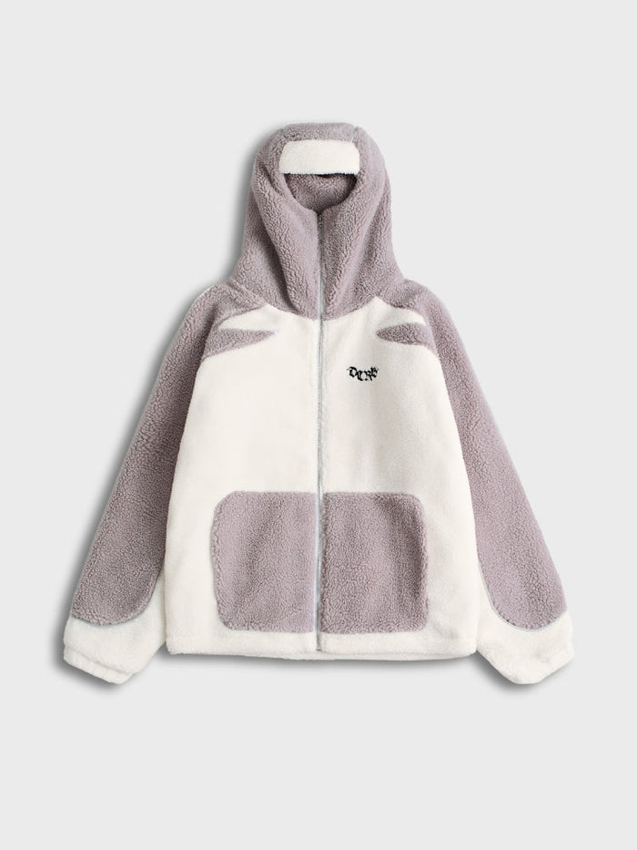DCRB - Wolf Gris & White Forro polar sherpa Ninja