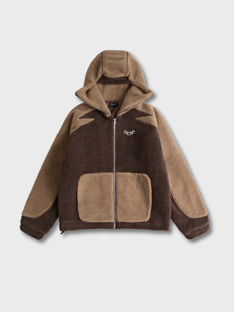 DCRB - Dark & Light Marrón Forro polar sherpa Ninja