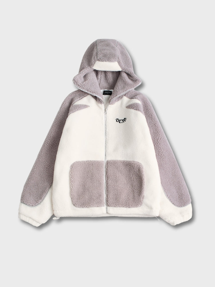 DCRB - Wolf Gris & White Forro polar sherpa Ninja