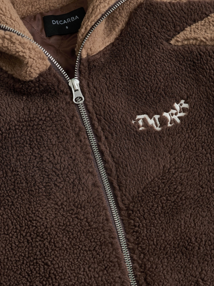 DCRB - Dark & Light Marrón Forro polar sherpa Ninja