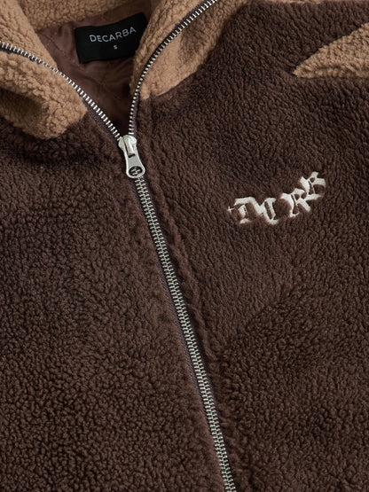 DCRB - Dark & Light Marrón Forro polar sherpa Ninja