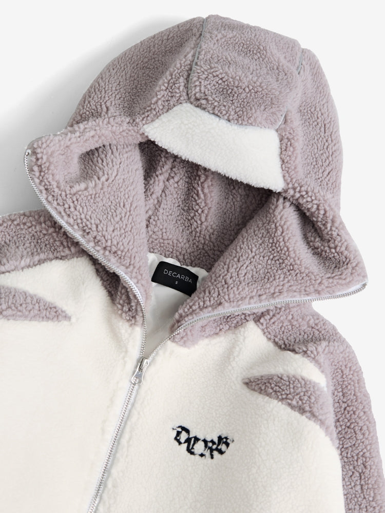 DCRB - Wolf Gris & White Forro polar sherpa Ninja