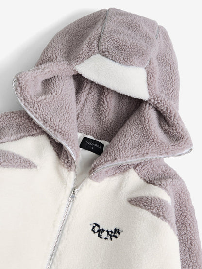 DCRB - Wolf Gris & White Forro polar sherpa Ninja