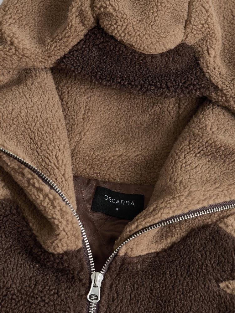 DCRB - Dark & Light Marrón Forro polar sherpa Ninja