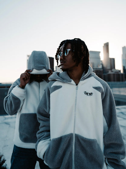 DCRB - Wolf Gris & White Forro polar sherpa Ninja