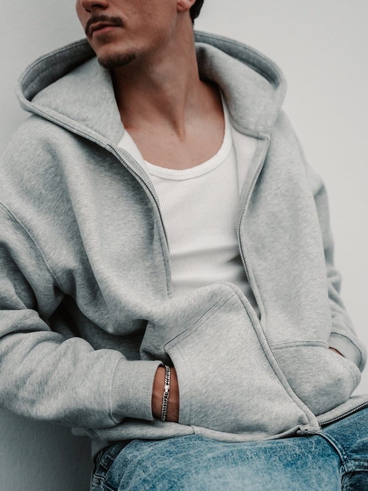 350 GSM Sudadera de calidad con cremallera