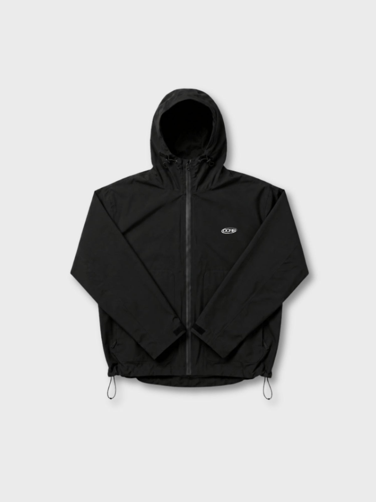 DCRB Negro con estampado de guepardo reactivo al agua Chaqueta impermeable