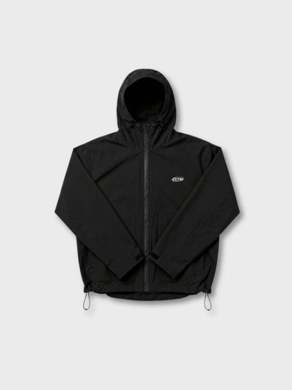 DCRB Negro con estampado de guepardo reactivo al agua Chaqueta impermeable