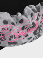 Camiseta de Manga Larga Raglán con Estampado de Leopardo