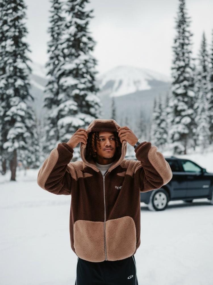 DCRB - Wolf Gris & White Forro polar sherpa Ninja