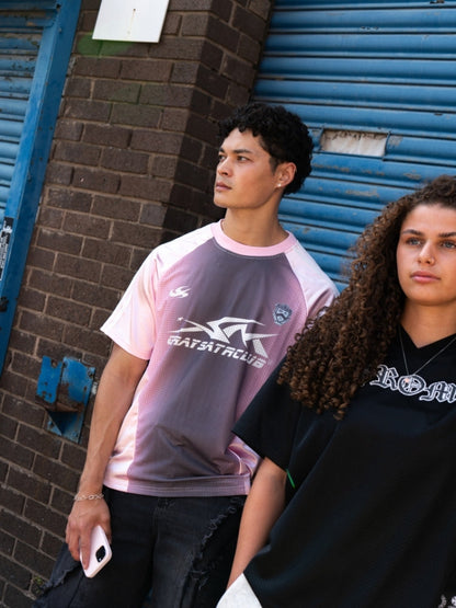DCRB Distressed Camiseta de malla de fútbol