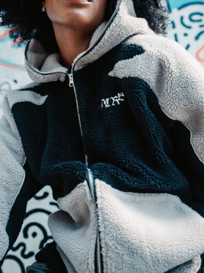 DCRB - Wolf Gris & White Forro polar sherpa Ninja