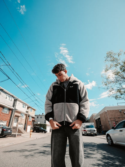 DCRB - Wolf Gris & White Forro polar sherpa Ninja