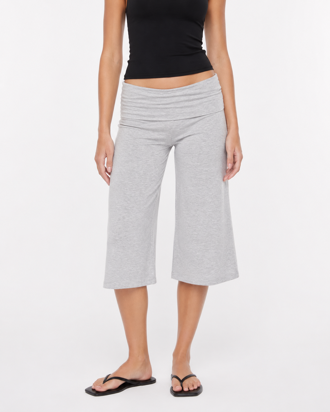 Pantalones Capri Foldover
