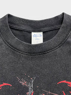 Camiseta de Manga Larga Devil con Efecto Lavado