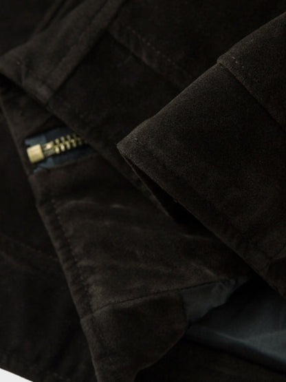 DCRB Retro Spliced Suide Chaqueta