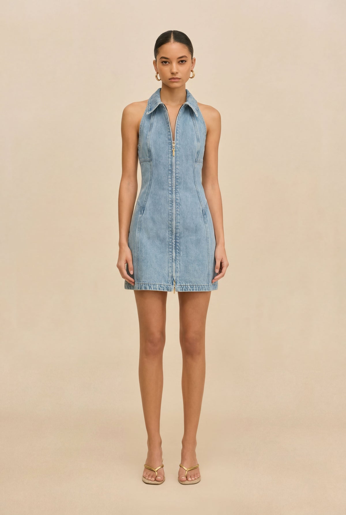 Vestido Charo — Azul vintage