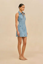 Vestido Charo — Azul vintage