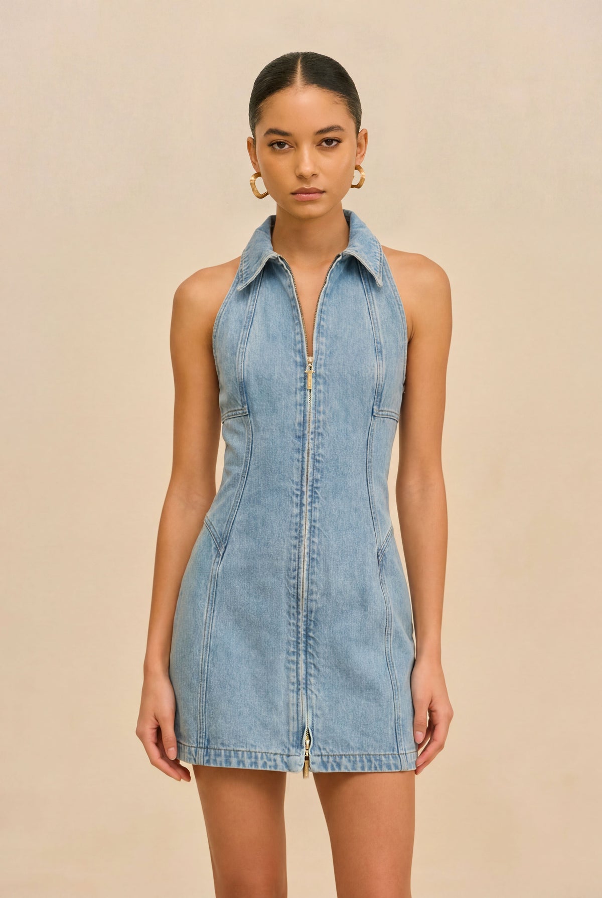 Vestido Charo — Azul vintage