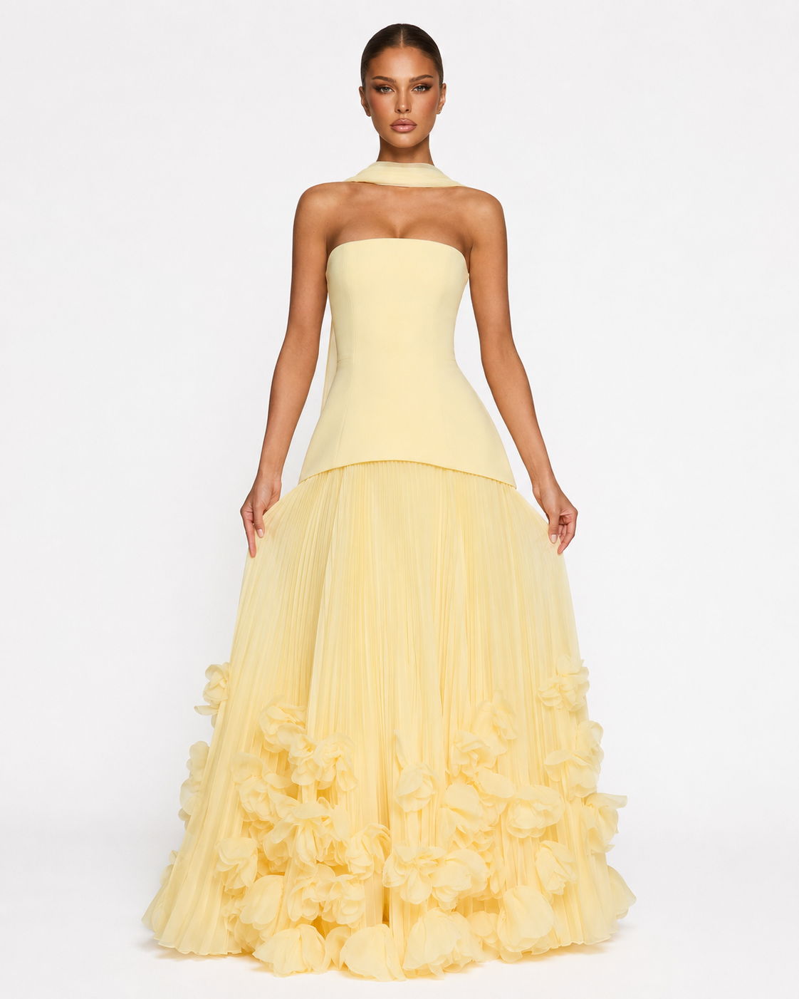 Vestido Largo Rosette