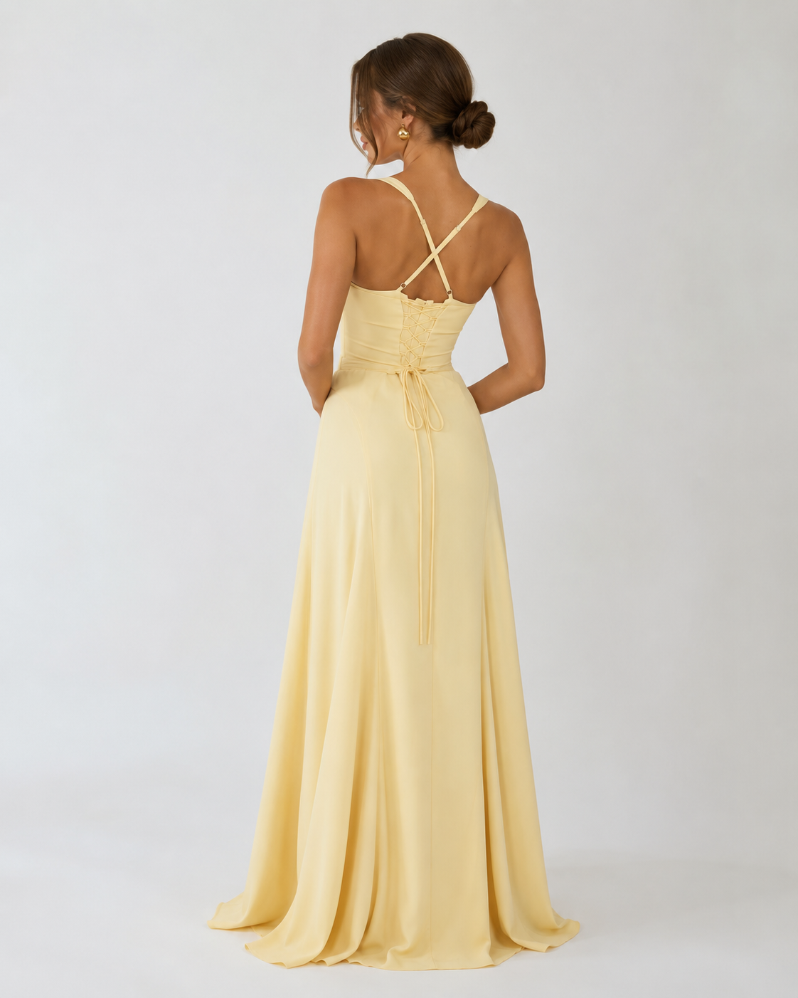 Vestido Largo Corsé Golden Hour