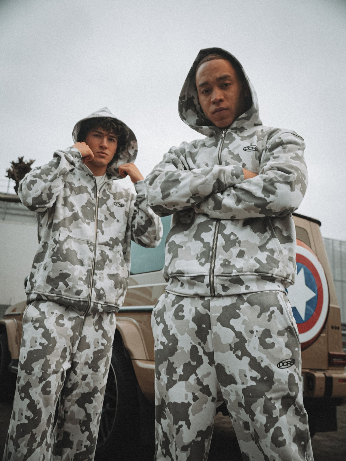 DCRB Camo Chaqueta con cremallera