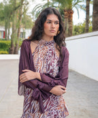 Blusa capa de seda Gundy