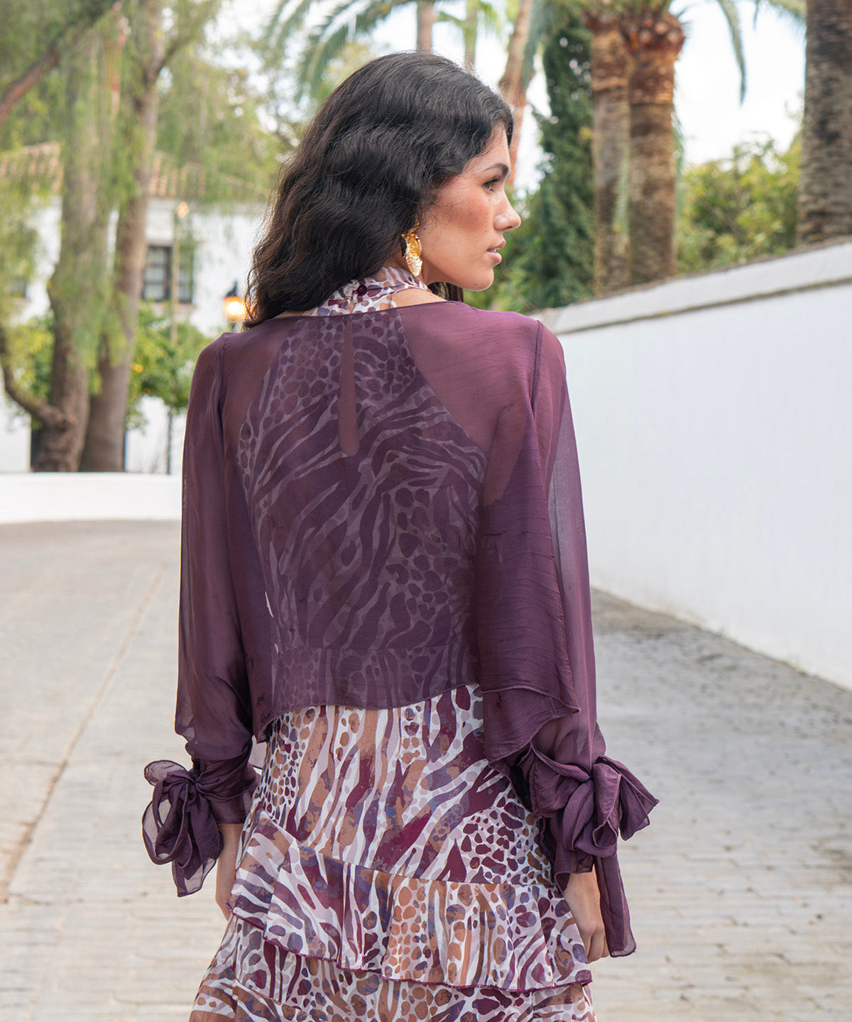 Blusa Capa de Seda Gundy