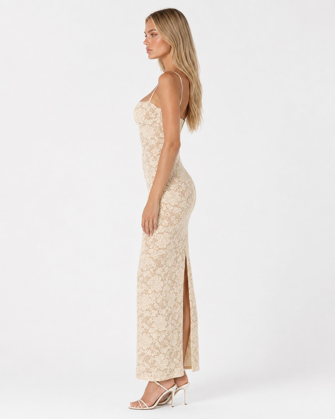 Vestido Largo Love Story Lace