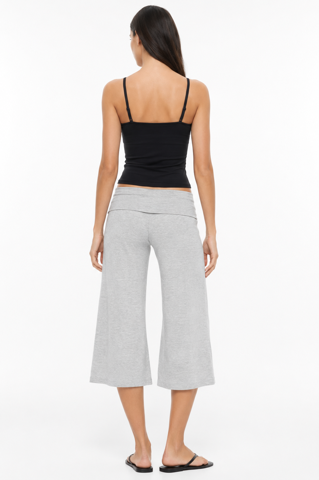 Pantalones Capri Foldover