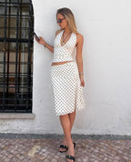Conjunto Montiel Polka Muse de lunares