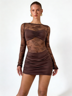 Vestido Corto Lace Rush