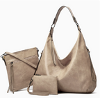 Conjunto de Tres Bolsos Hobo Suaves