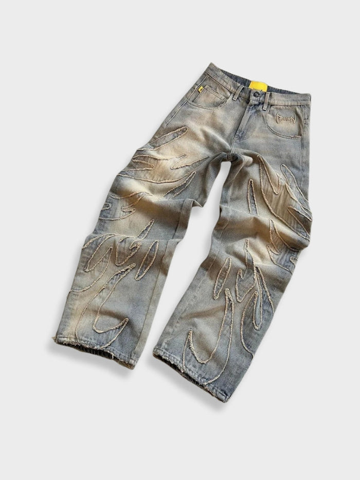Decarba x Distressed Washed Vaqueros