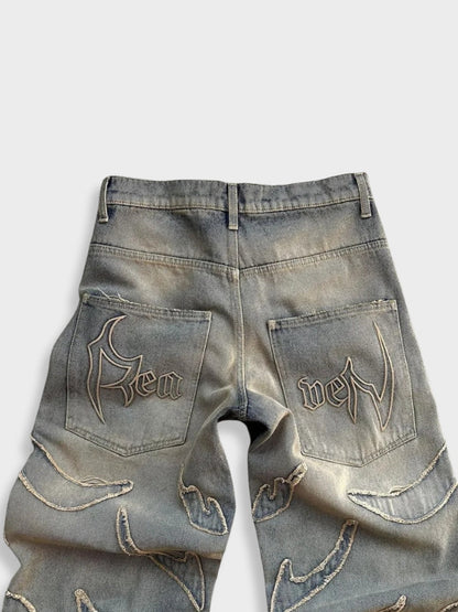 Decarba x Distressed Washed Vaqueros