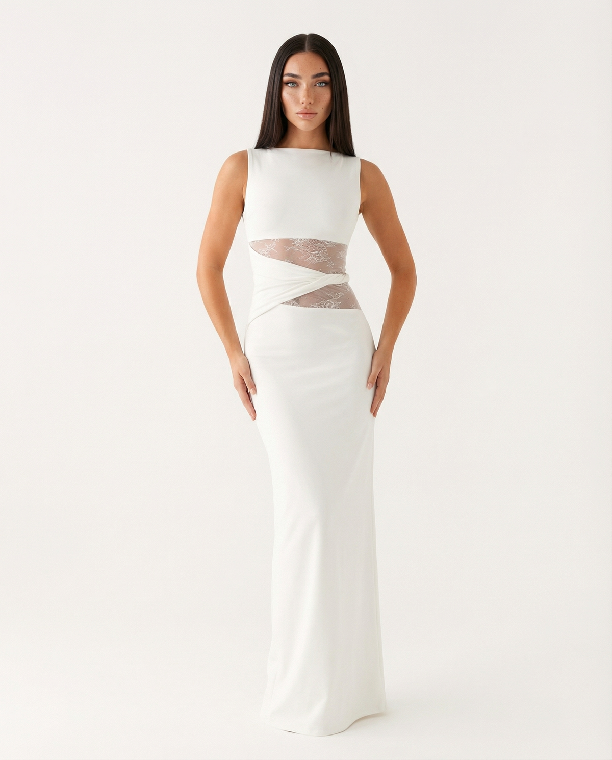 Lace Illusion Maxi