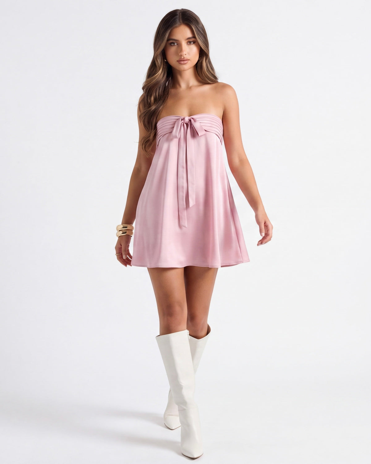 Vestido Corto Aria Bow