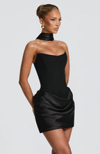 Vestido corto Maggie negro, vista 3
