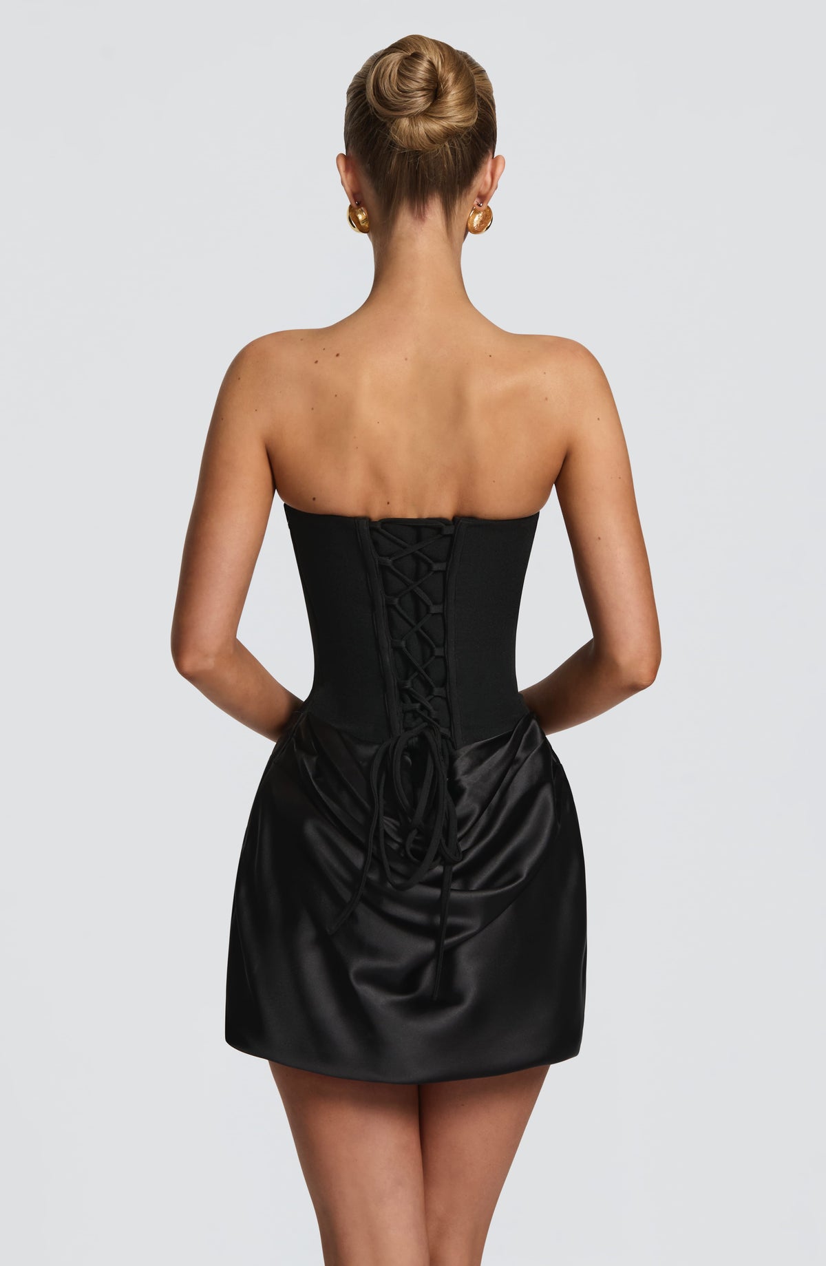 Vestido corto Maggie negro, vista 4