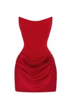 Vestido corto Maggie rojo, vista 12