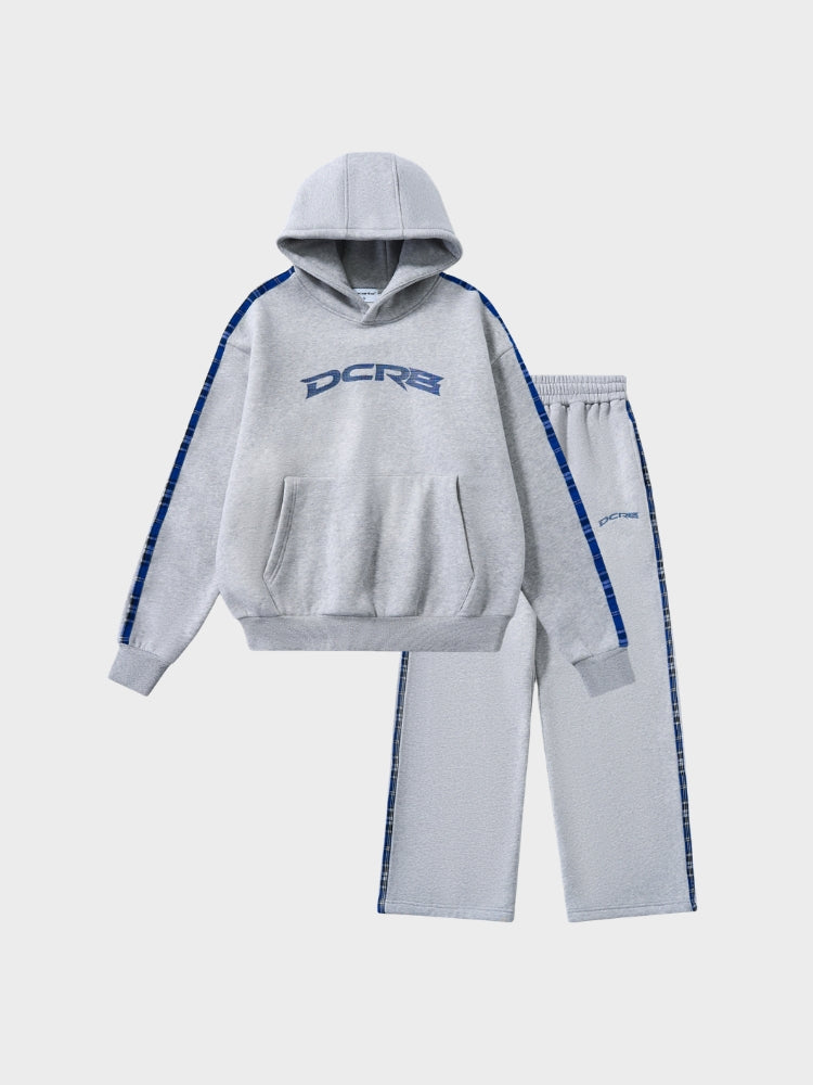 Conjunto de Chándal con Franjas de Cuadros