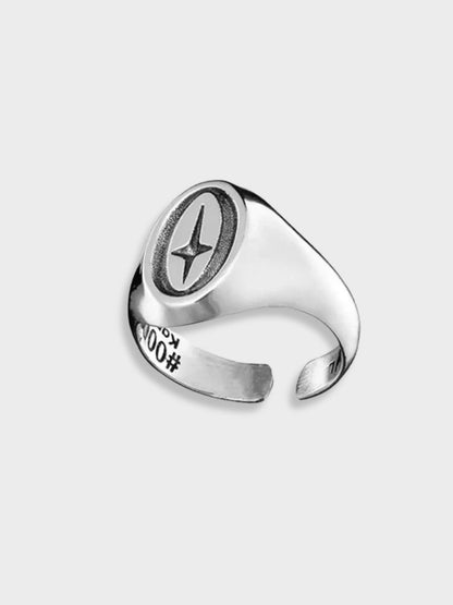 Cruz vintage ajustable Anillo