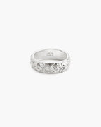 Serenade of Orchid Ring in Silver